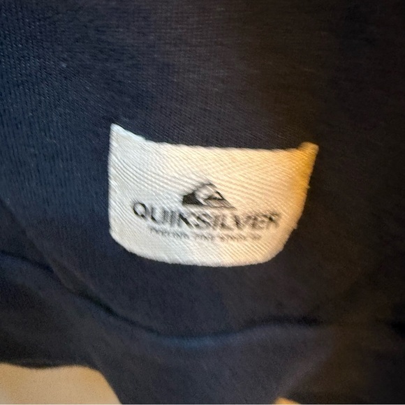 Quiksilver Men's Navy Full Zip Blue Fleece Hoodie Y2K - Picture 4 of 5